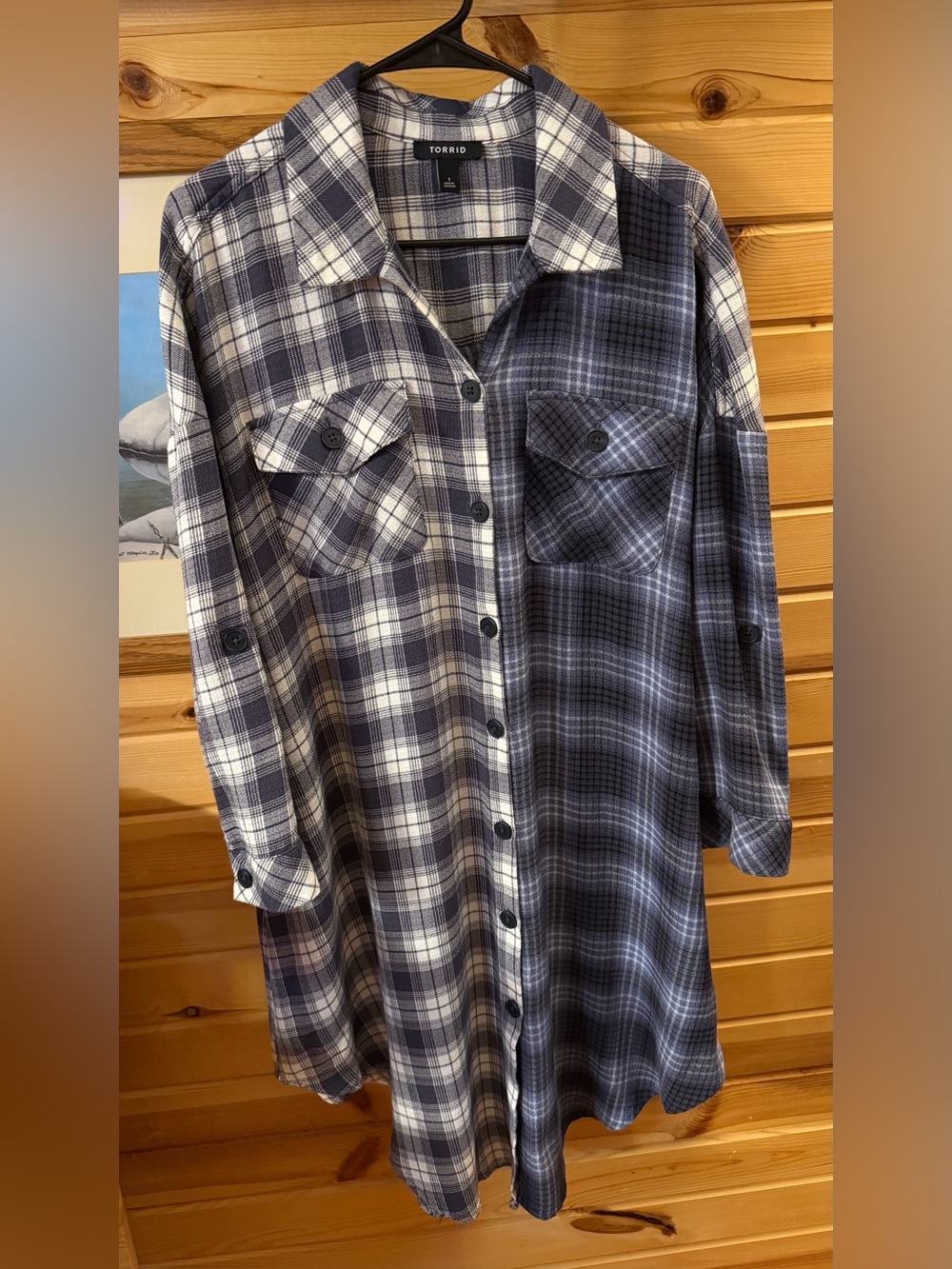 Torrid Flannel Gauze Oversized Shacket